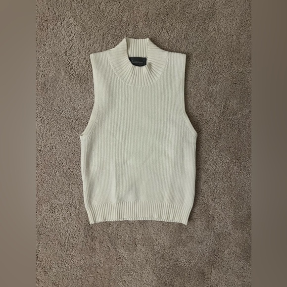 AnthropologIe Maxine Mock Neck Sweater Tank - Picture 1 of 2